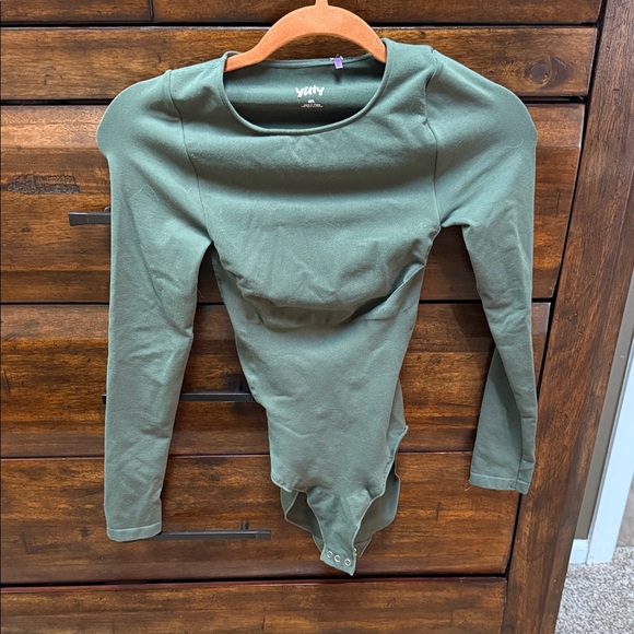YITTY Tops - YITTY Shape Ware Green Women's Bodysuit